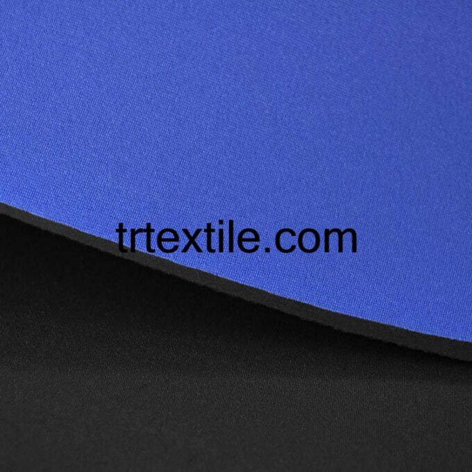 3mm black blue neoprene fabric - trtextile.com image