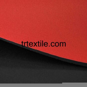 5mm black red neoprene fabric - trtextile.com image