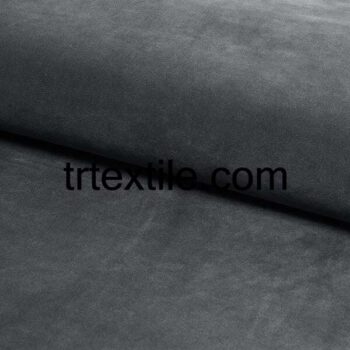 anthracite upholstery velvet fabric - trtextile.com image