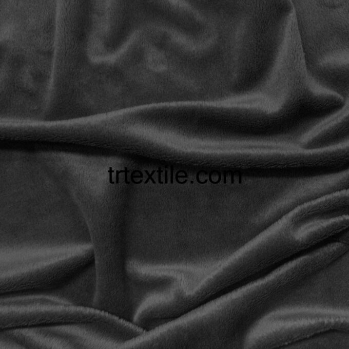 anthracite velboa fabric - trtextile.com image