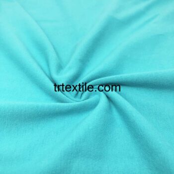 aqua blue lycra single jersey fabric - trtextile.com image