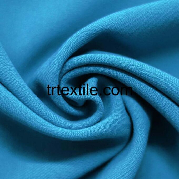 aqua gabardine fabric - trtextile.com image