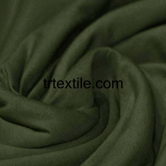 army green combed cotton fabric - trtextile.com image