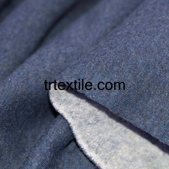 Ash color melange three thread fabric - trtextile.com image