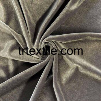 ash color velvet fabric - trtextile.com image