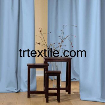 baby blue background curtain fabric - trtextile.com image