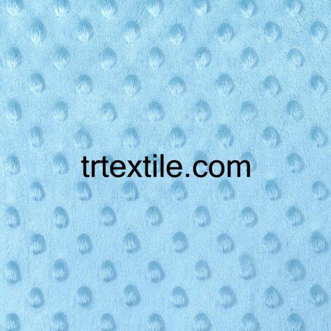 baby blue minkey fabric - trtextile.com image