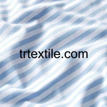 baby blue white thick striped viscose fabric - trtextile.com image