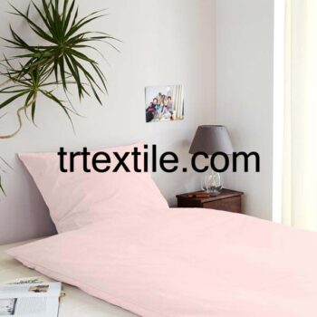 baby pink duvet cover fabric - trtextile.com image