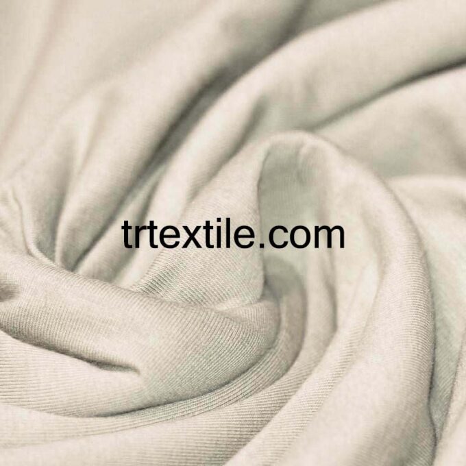 beige combed cotton fabric - trtextile.com image