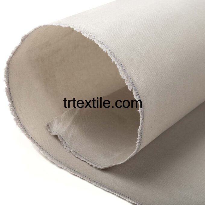 beige wax coated fabric - trtextile.com image