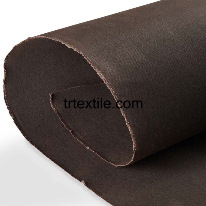 bitter brown wax coated fabric - trtextile.com image