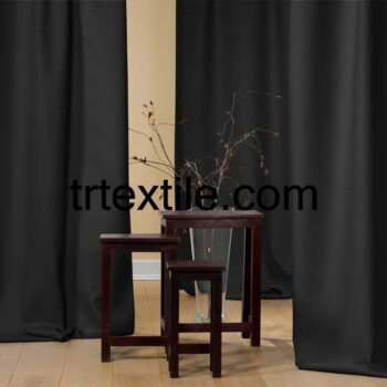 black background curtain fabric - trtextile.com image
