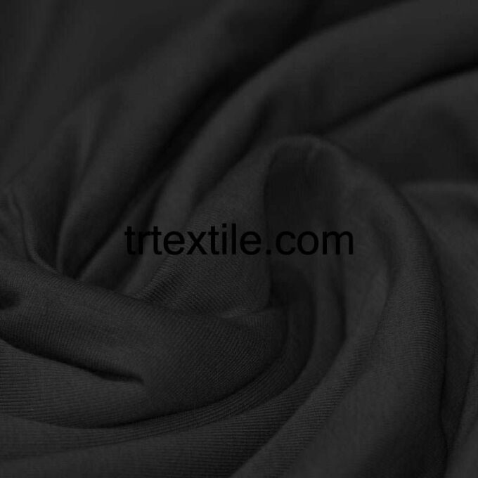 black combed cotton fabric - trtextile.com image