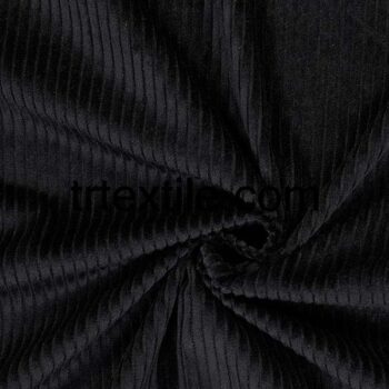 black corduroy fabric - trtextile.com image
