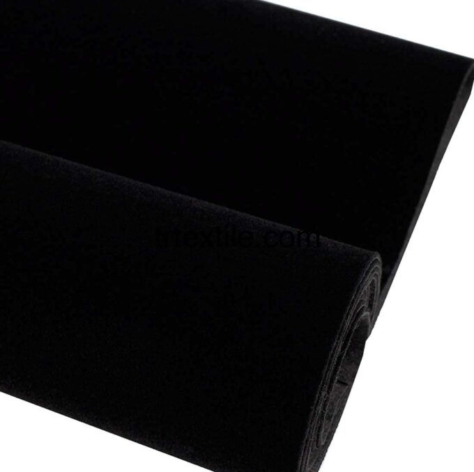 black flocked fabric - trtextile.com image