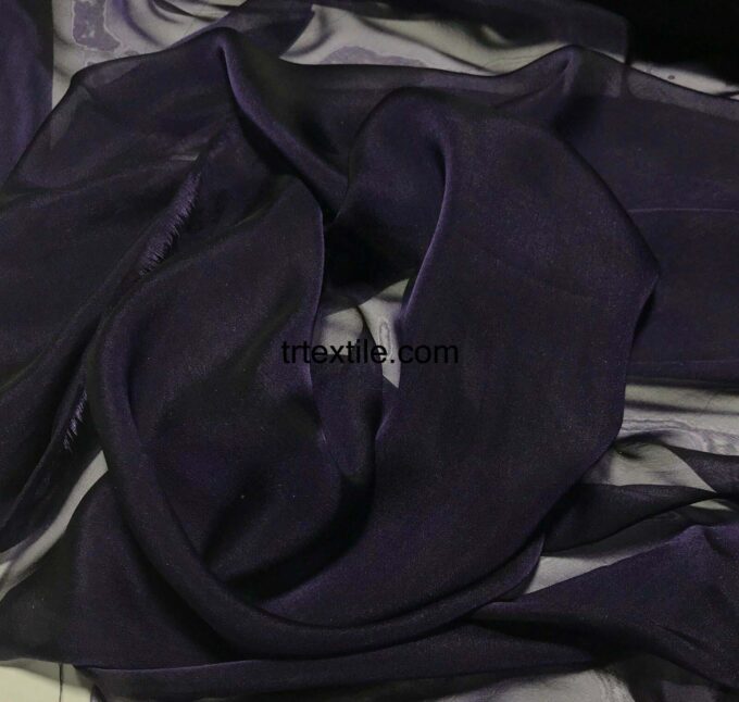 black janjan chiffon fabric - trtextile.com image