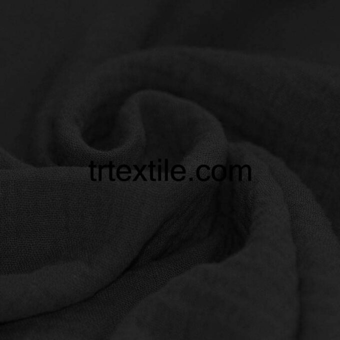 black muslin fabric - trtextile.com image