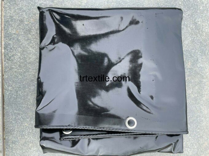 black pvc truck tarpaulin fabric - trtextile.com image