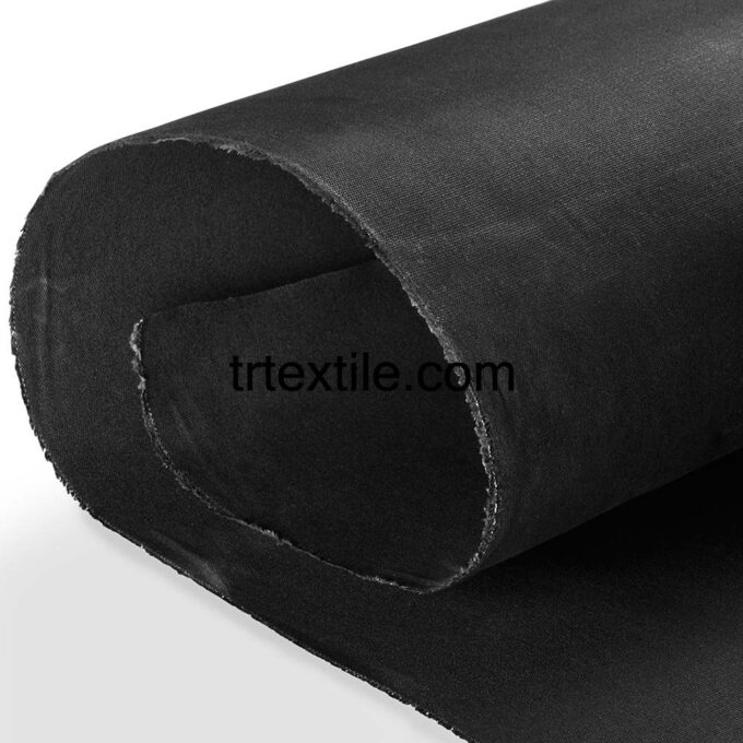 black wax coated fabric - trtextile.com image