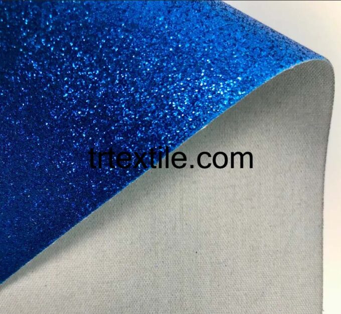 blue glittery vehicle covering fabric - trtextile.com image