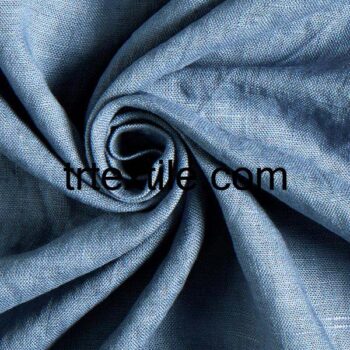 blue linen fabric - trtextile.com image
