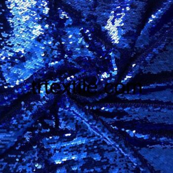 blue sequin fabric - trtextile.com image