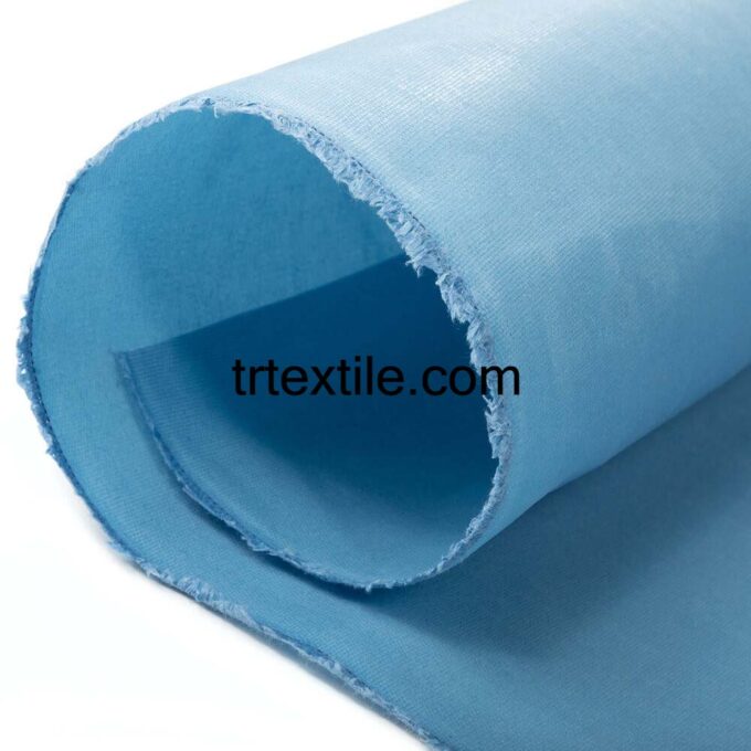 blue wax coated fabric - trtextile.com image