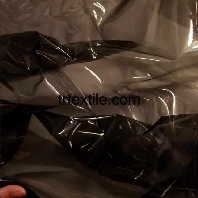 brown transparent pvc fabric - trtextile.com image