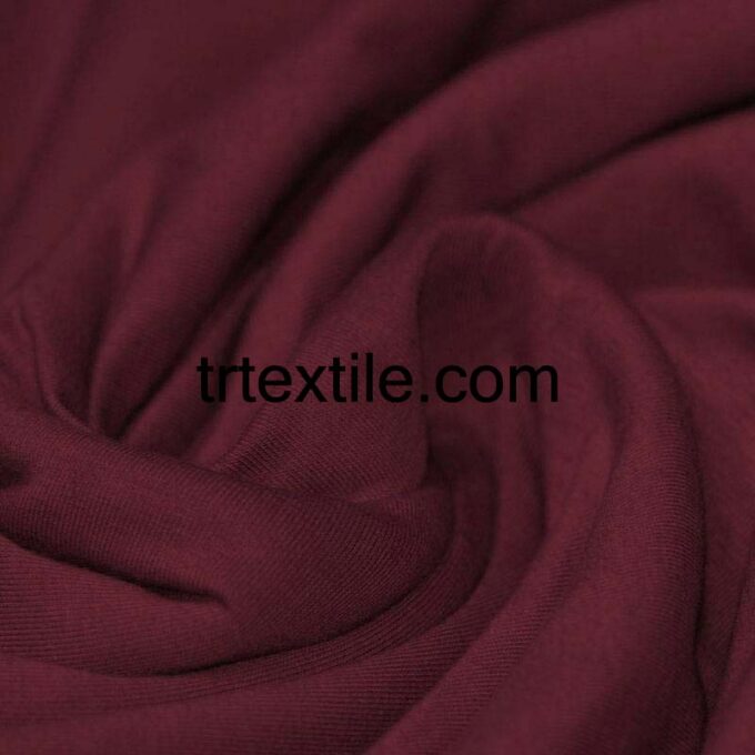 burgundy combed cotton fabric - trtextile.com image