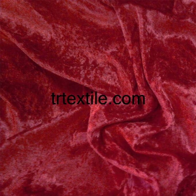 burgundy janjan velvet - trtextile.com image