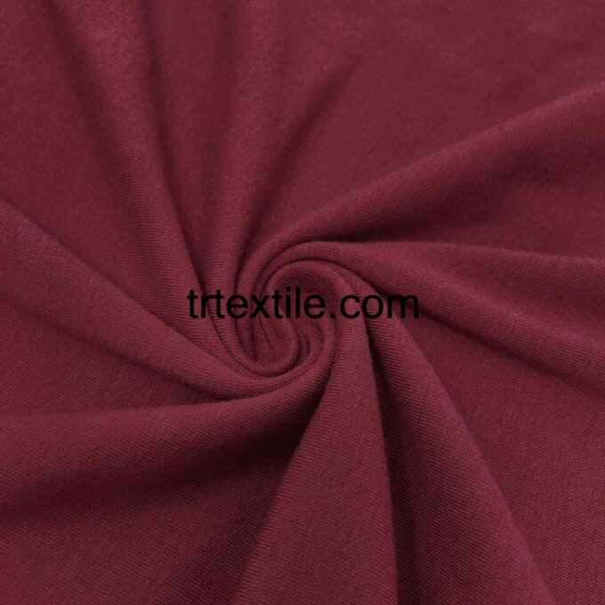 burgundy lycra single jersey fabric - trtextile.com image