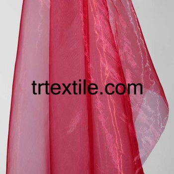 burgundy organza tulle fabric - trtextile.com image