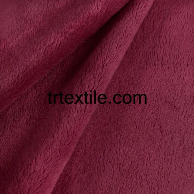 burgundy rabbit plush - trtextile.com image