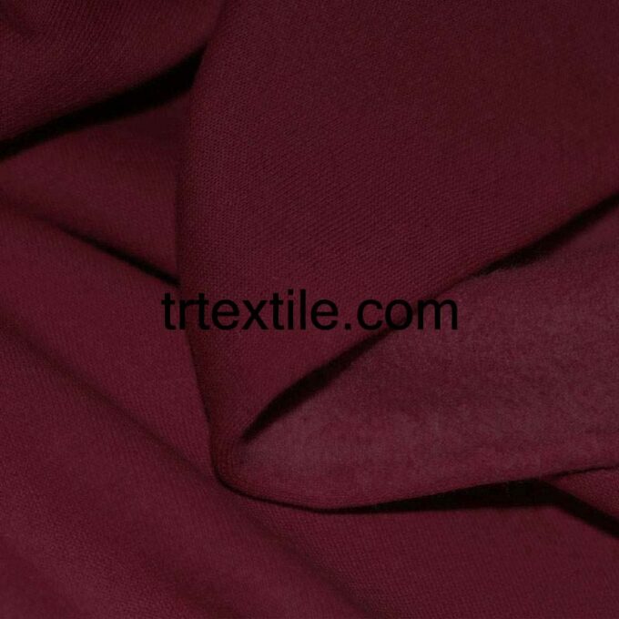 burgundy three thread fabric - trtextile.com image