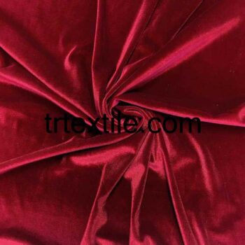burgundy velvet fabric - trtextile.com image