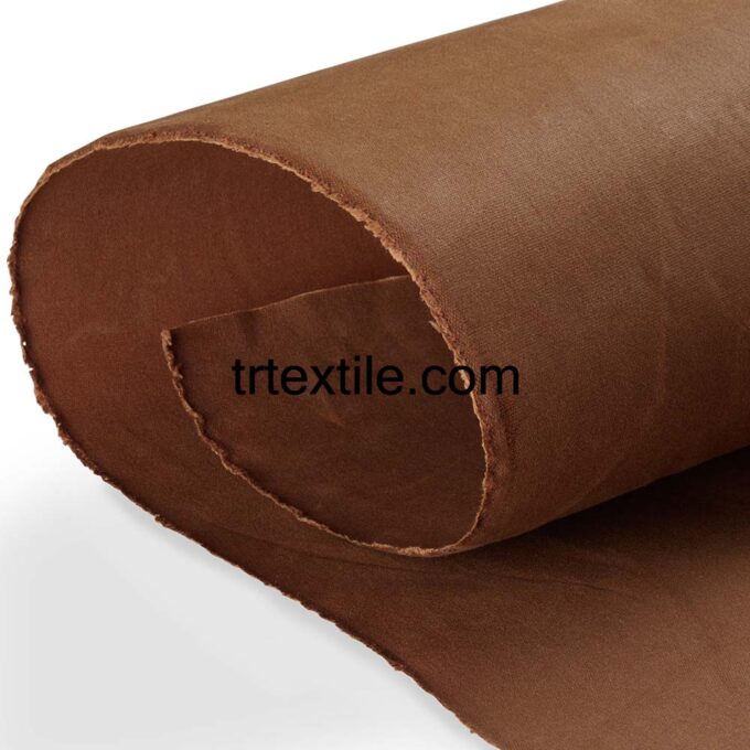 caramel wax coated fabric - trtextile.com image