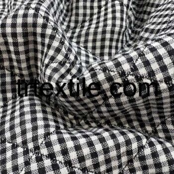 checkerboard patterned quilted fabric - trtextile.com image