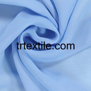 cloud blue chiffon fabric - trtextile.com image