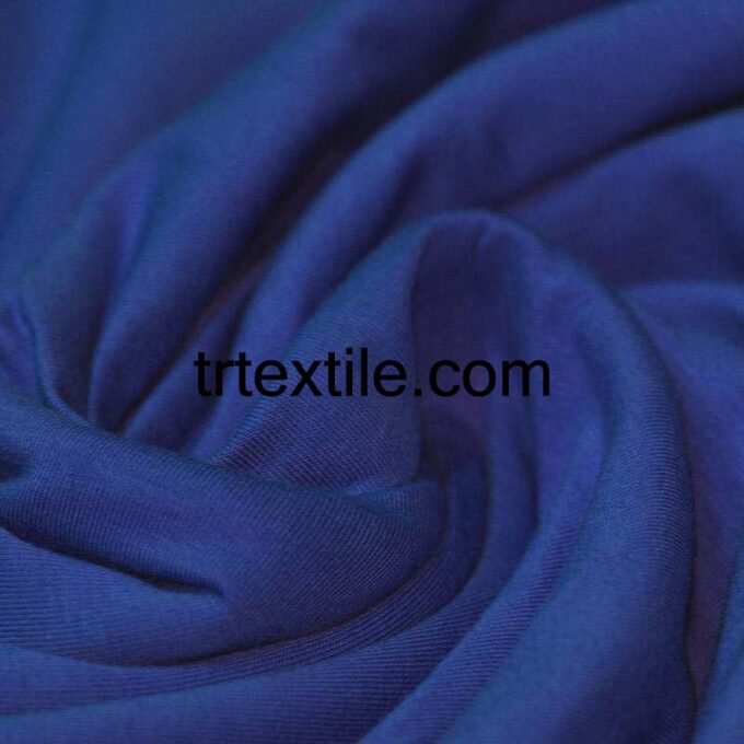 cobalt combed cotton fabric - trtextile.com image