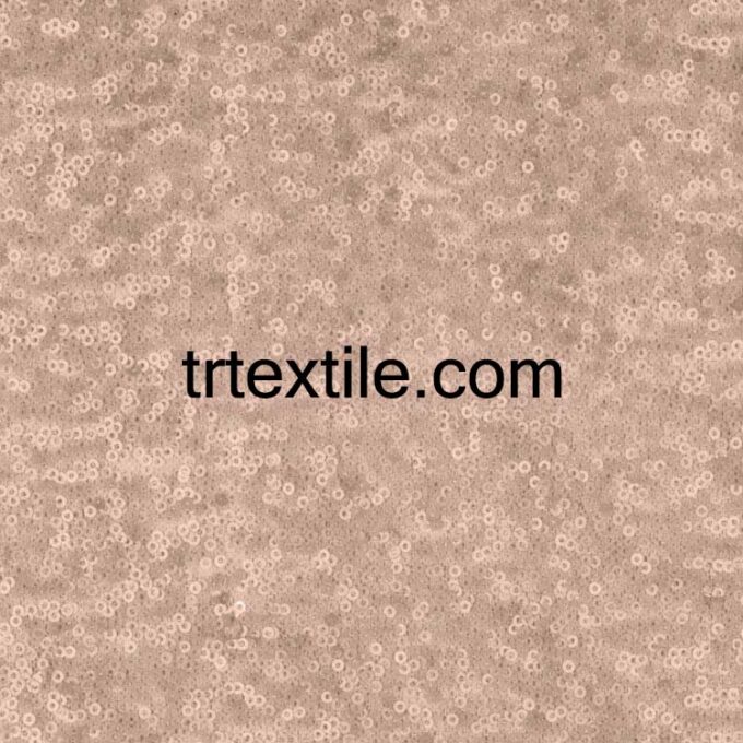 copper mixed sequined fabric - trtextile.com image