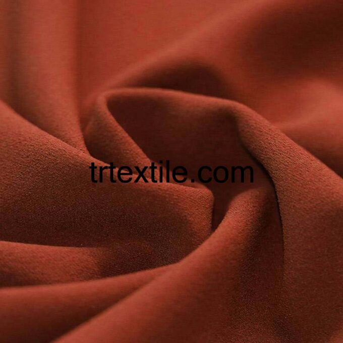 copper scuba crepe fabric - trtextile.com image