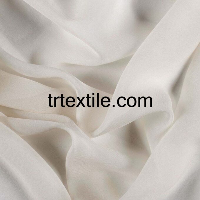 cream silk chiffon fabric - trtextile.com image