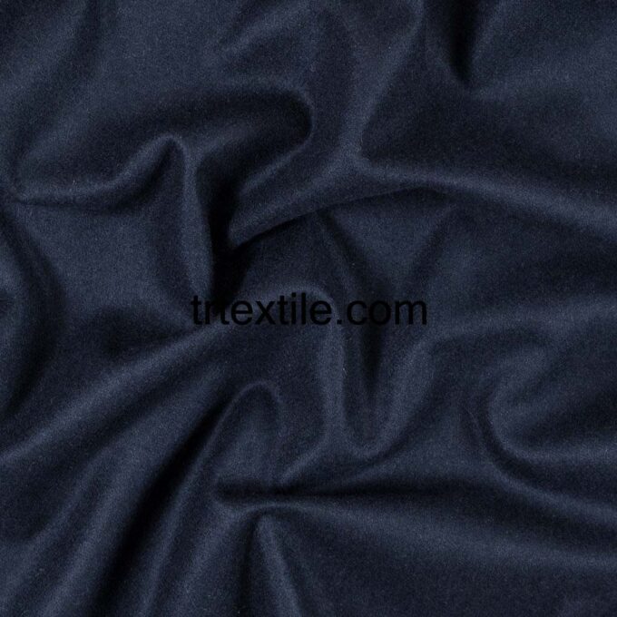 dark blue cashmere fabric - trtextile.com image