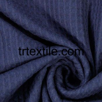 dark blue pique fabric - trtextile.com image
