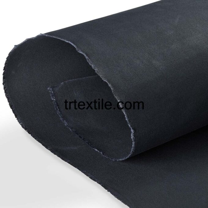 dark blue wax coated fabric - trtextile.com image