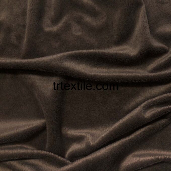 dark brown velboa fabric - trtextile.com image