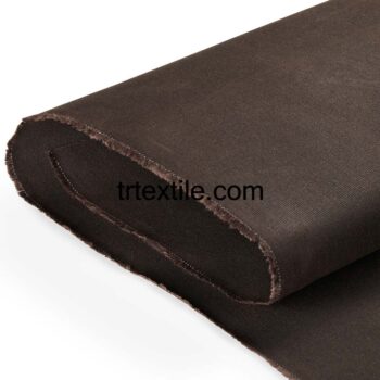 dark brown wax coated fabric - trtextile.com image