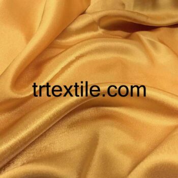 dark golden yellow satin fabric - trtextile.com image