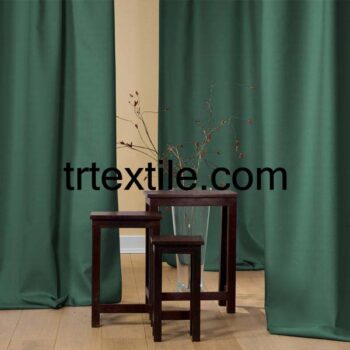 dark green background curtain fabric - trtextile.com image